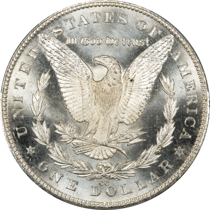1884-CC Morgan Dollar ($1) Reverse Image