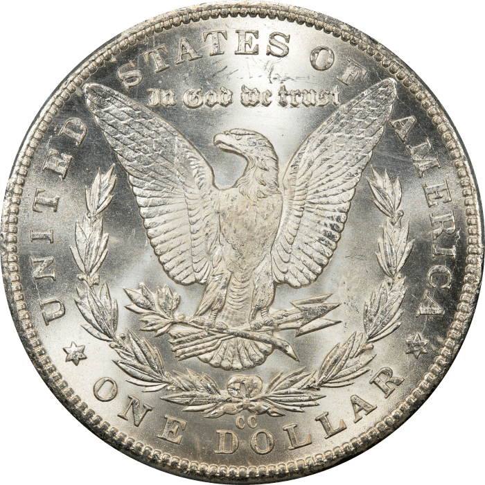 1884-CC Morgan Dollar ($1) Reverse Image