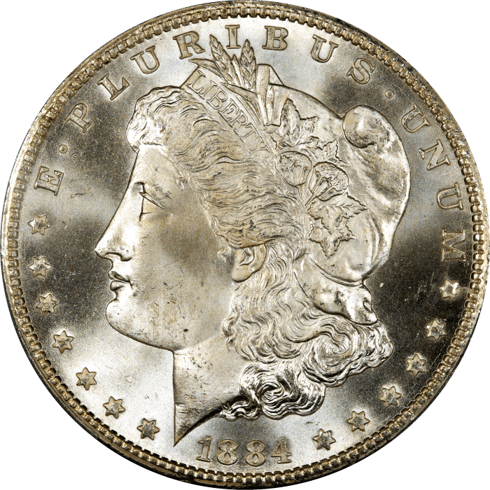 1884-CC Morgan Dollar ($1) OBVERSE Image