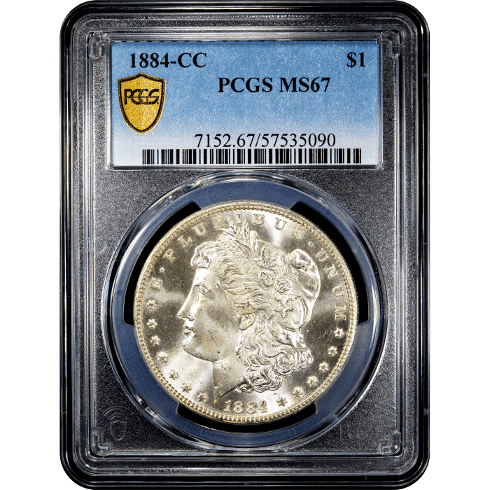 1884-CC Morgan Dollar ($1) Obverse Slab Image