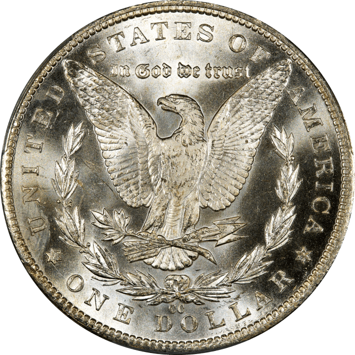 1884-CC Morgan Dollar ($1) REVERSE Image