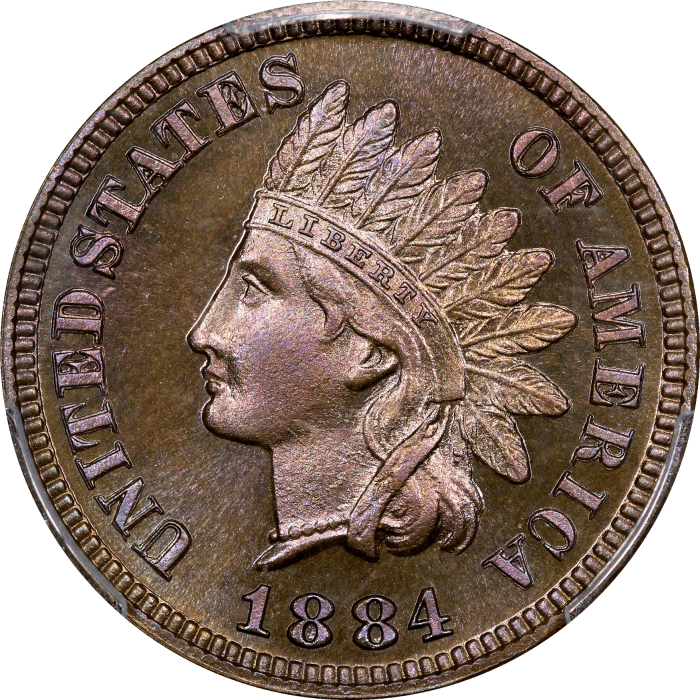 1884 Indian Cent (1c) Obverse Image