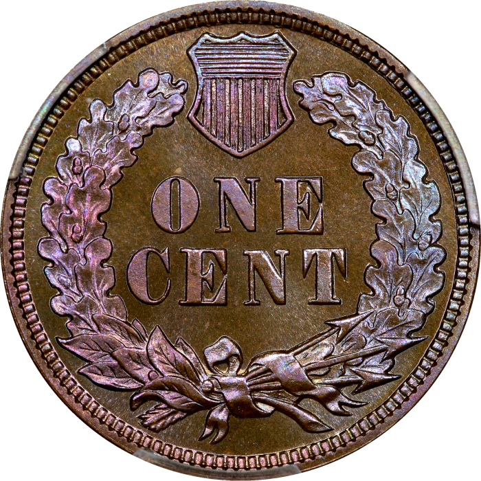 1884 Indian Cent (1c) Reverse Image