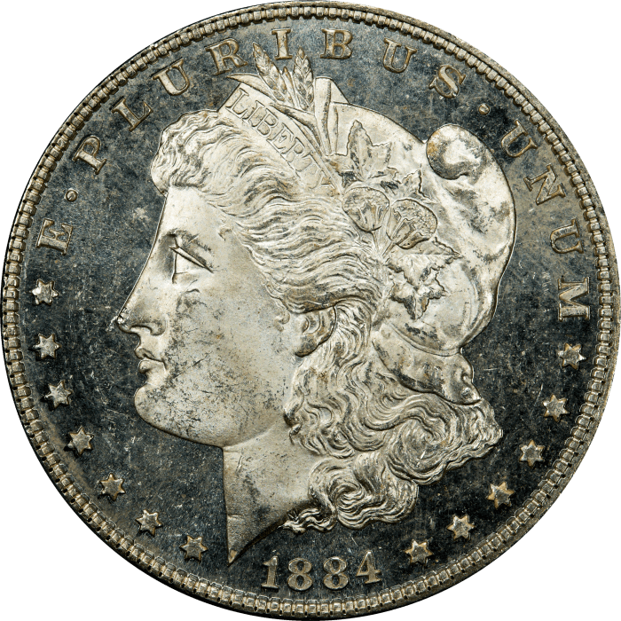 1884 Morgan Dollar ($1) OBVERSE Image