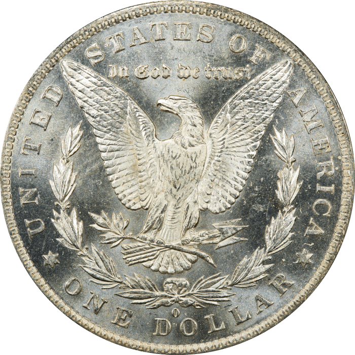 1884-O Morgan Dollar ($1) OGH REVERSE Image