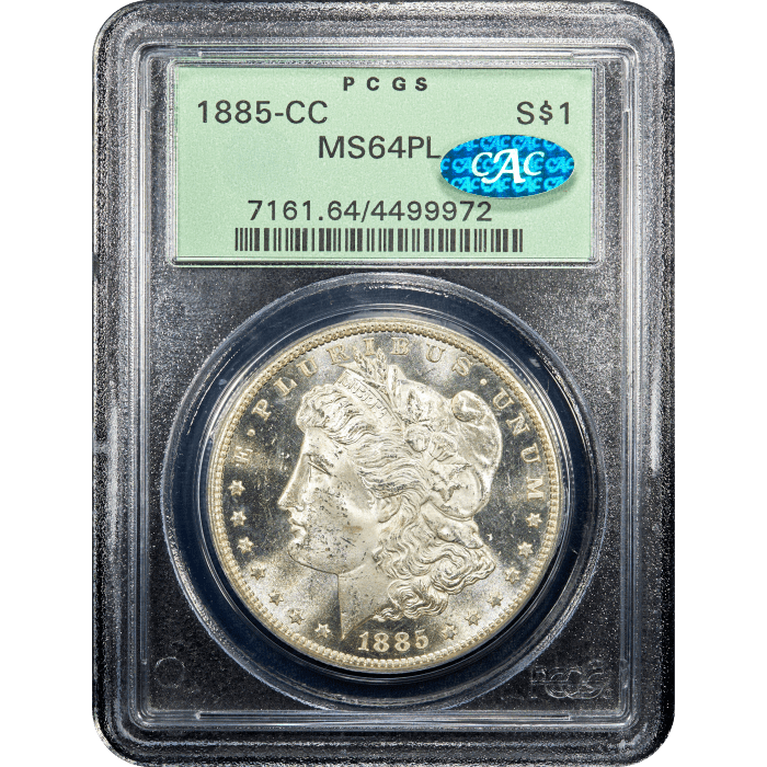 1885-CC Morgan Dollar ($1) OGH Obverse Slab Image