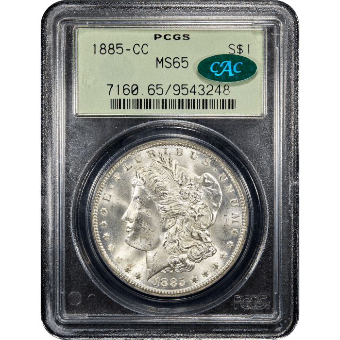 1885-CC Morgan Dollar ($1) OGH Obverse Slab Image