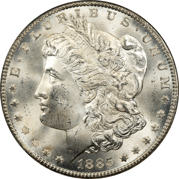 1885-CC Morgan Dollar ($1) OGH Obverse Image