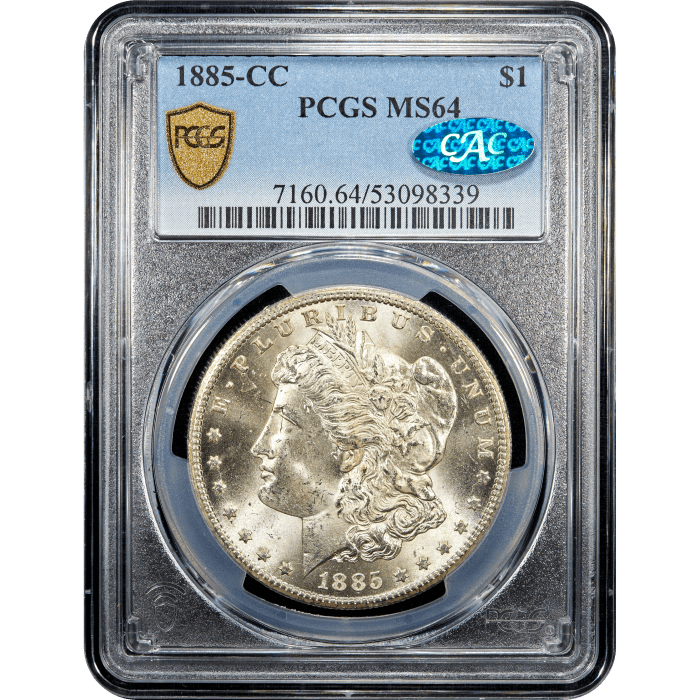 1885-CC Morgan Dollar ($1) Obverse Slab Image