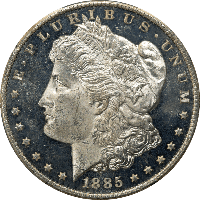 1885-CC Morgan Dollar ($1) OBVERSE Image