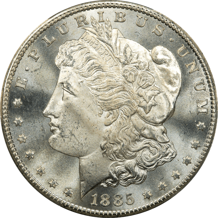 1885-CC Morgan Dollar ($1) OBVERSE Image