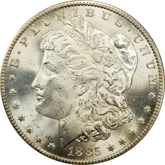 1885-CC Morgan Dollar ($1) OBVERSE Image