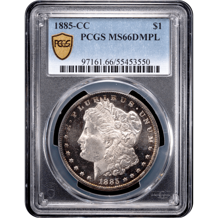 1885-CC Morgan Dollar ($1) Obverse Slab Image