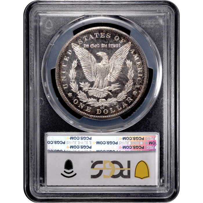 1885-CC Morgan Dollar ($1) Reverse Slab Image