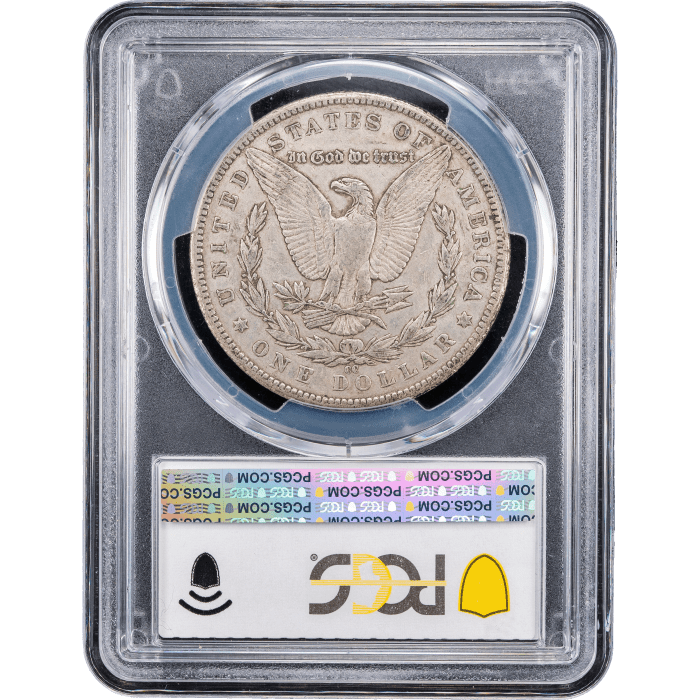 1885-CC Morgan Dollar ($1) Reverse Slab Image
