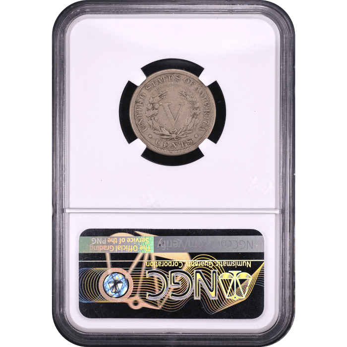 1885 Liberty Nickel (5c) Reverse Slab Image