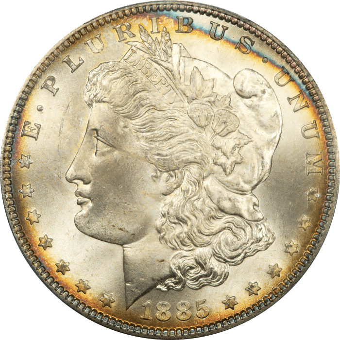 1885 Morgan Dollar ($1) OBVERSE Image
