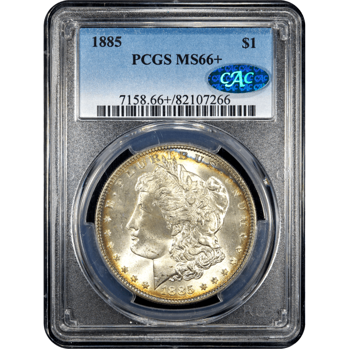 1885 Morgan Dollar ($1) Obverse Slab Image