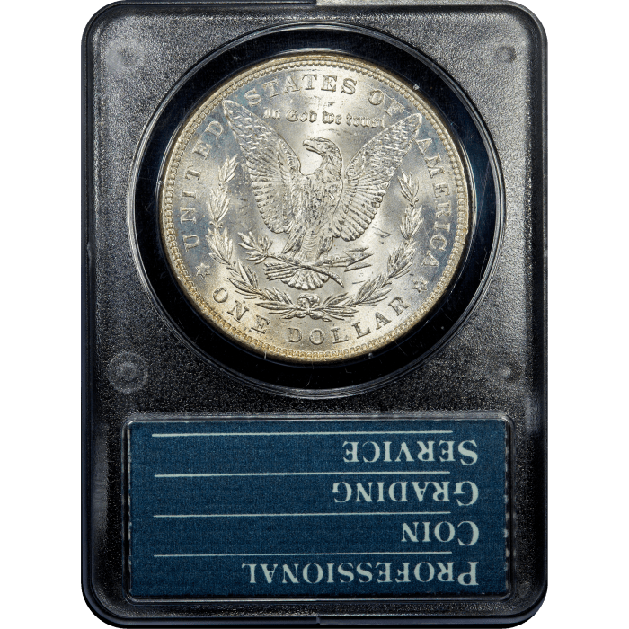 1885 Morgan Dollar ($1) Rattler SLAB Image