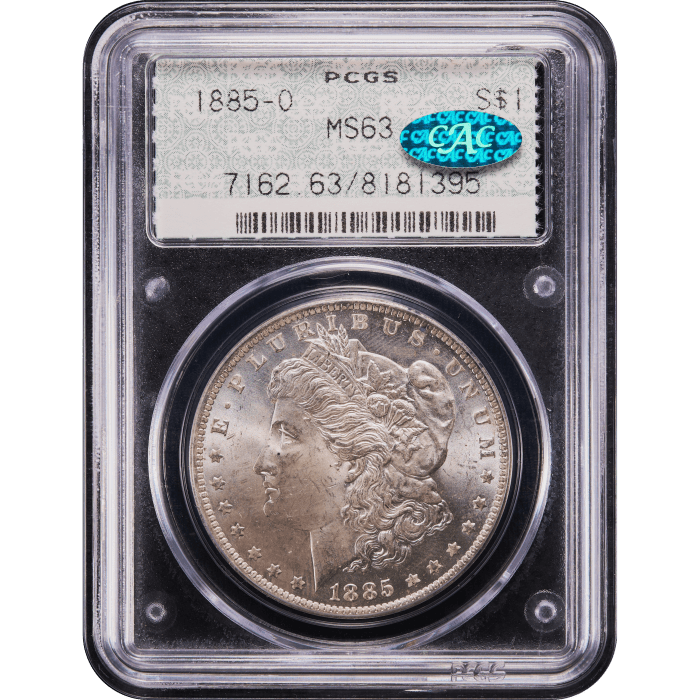 1885-O Morgan Dollar ($1) Doily Obverse Slab Image