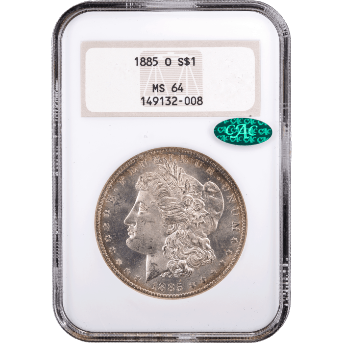 1885-O Morgan Dollar ($1) Obverse Slab Image