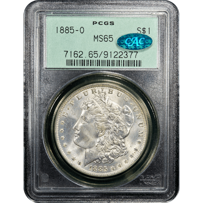 1885-O Morgan Dollar ($1) OGH Obverse Slab Image