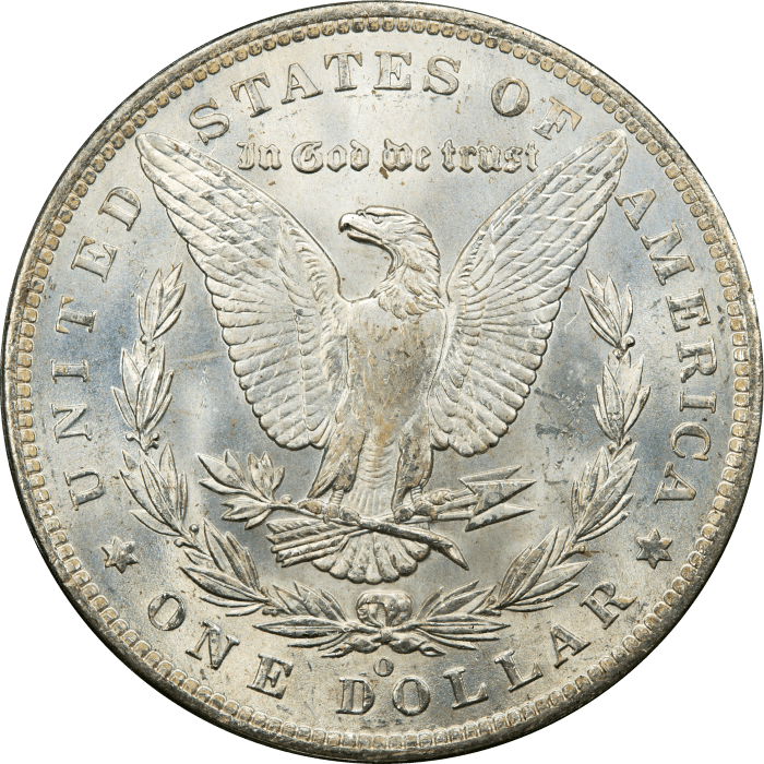 1885-O Morgan Dollar ($1) OGH REVERSE Image