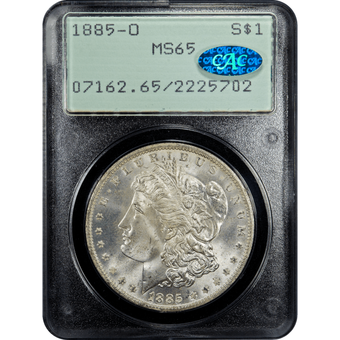 1885-O Morgan Dollar ($1) Rattler SLAB Image