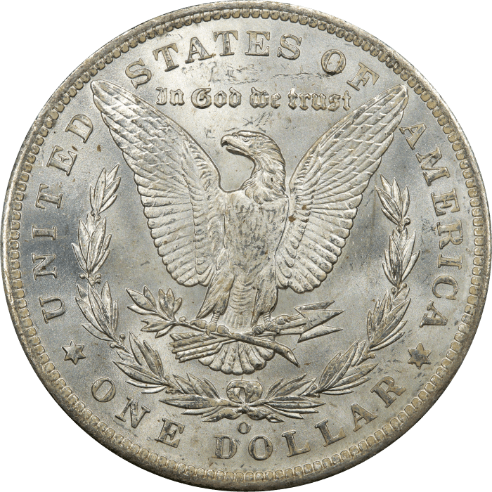 1885-O Morgan Dollar ($1) Rattler REVERSE Image