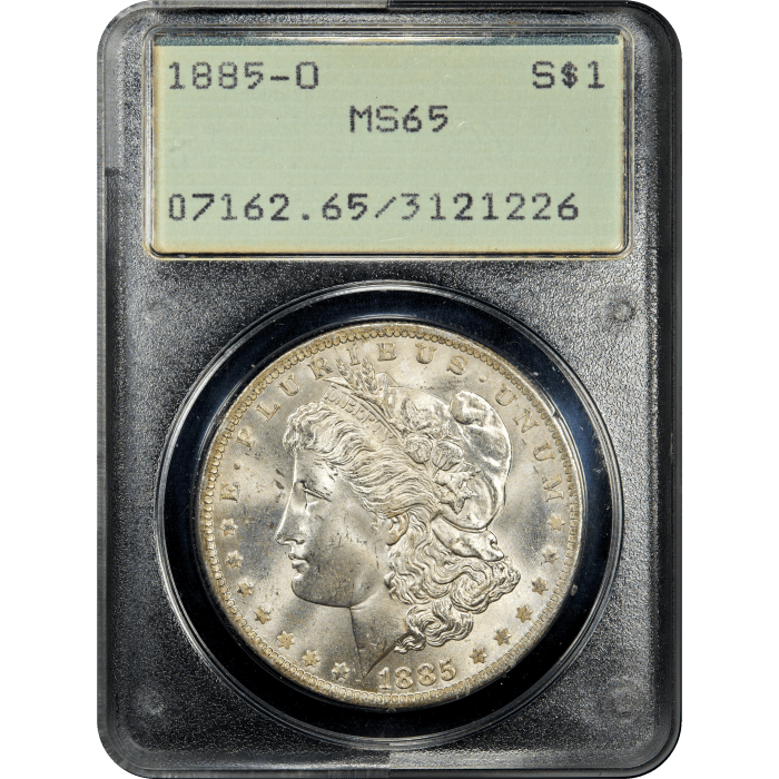 1885-O Morgan Dollar ($1) Rattler SLAB Image