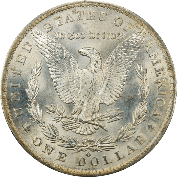 1885-O Morgan Dollar ($1) Rattler REVERSE Image
