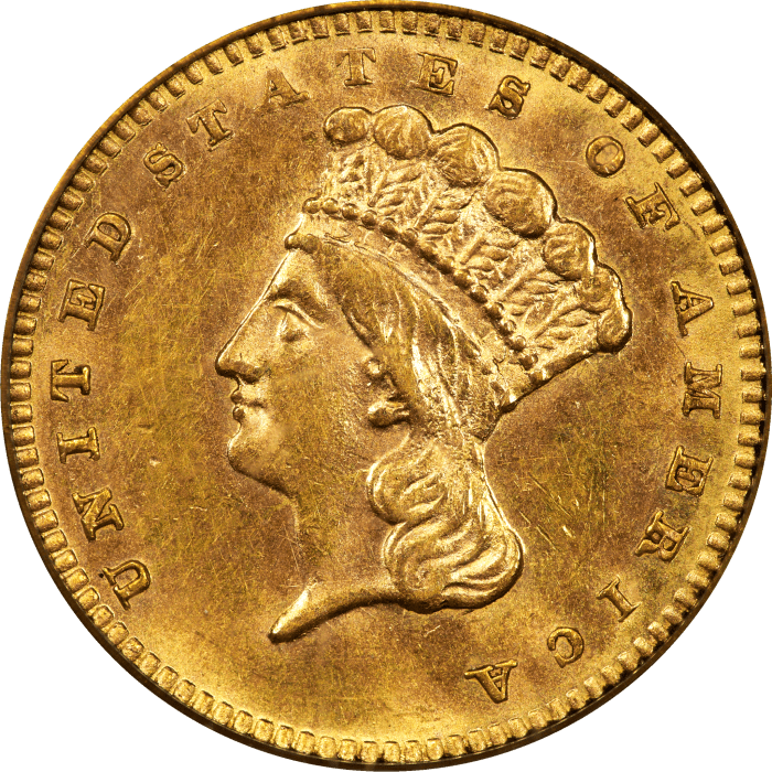 1886 Gold Dollar ($1) Obverse Image