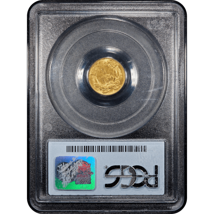 1886 Gold Dollar ($1) Reverse Slab Image