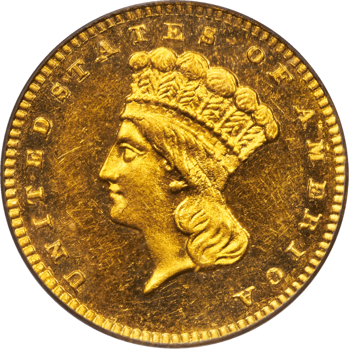 1886 Gold Dollar (G$1) OBVERSE Image