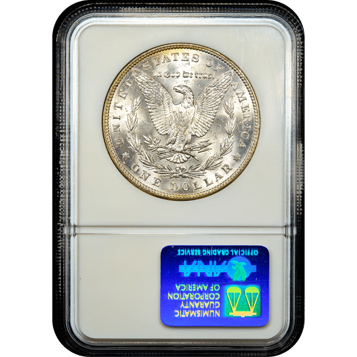 1886 Morgan Dollar ($1) Rainbow Toner SLAB Image