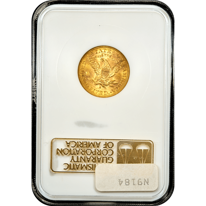 1886-S Liberty Gold Half Eagle ($5) Reverse Slab Image