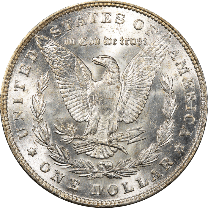 1887 Morgan Dollar ($1) OGH Reverse Image