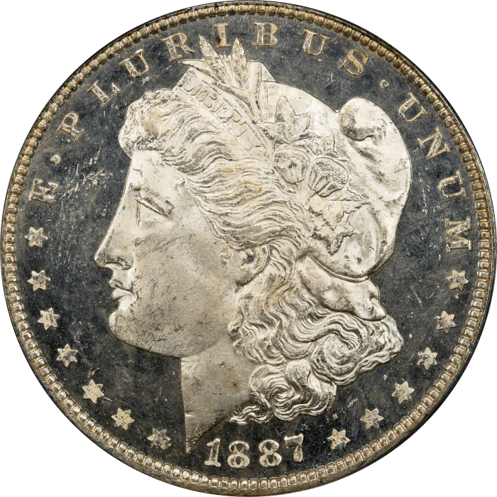 1887 Morgan Dollar ($1) Obverse Image