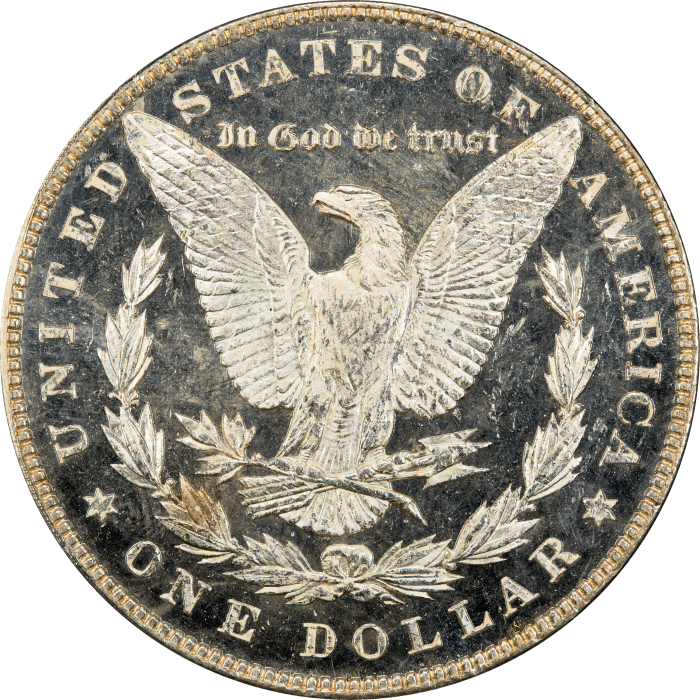 1887 Morgan Dollar ($1) Reverse Image