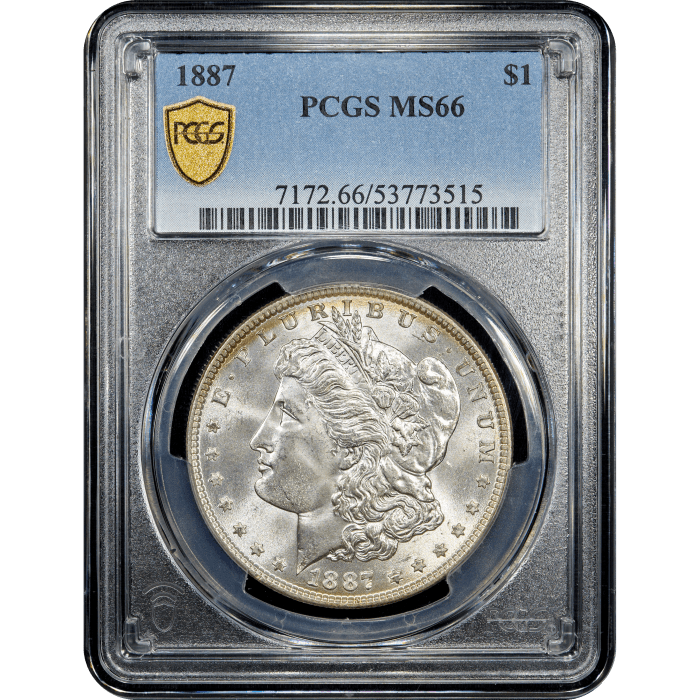 1887 Morgan Dollar ($1) SLAB Image
