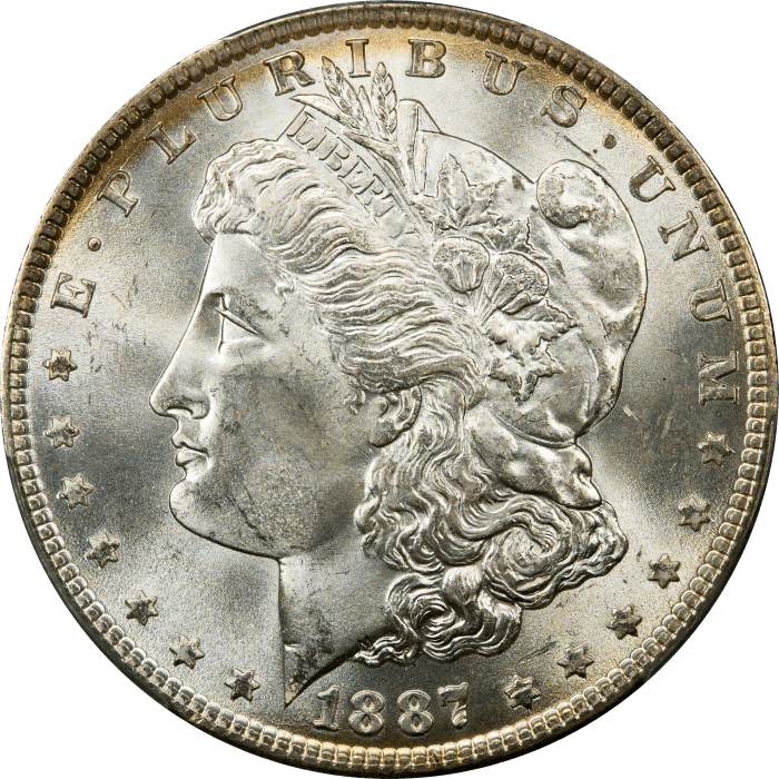1887 Morgan Dollar ($1) OBVERSE Image