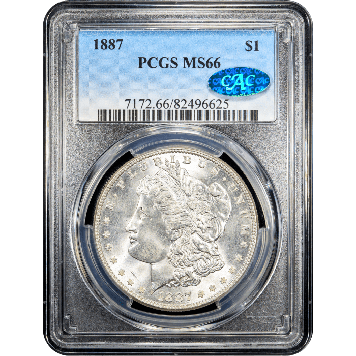 1887 Morgan Dollar ($1) Obverse Slab Image