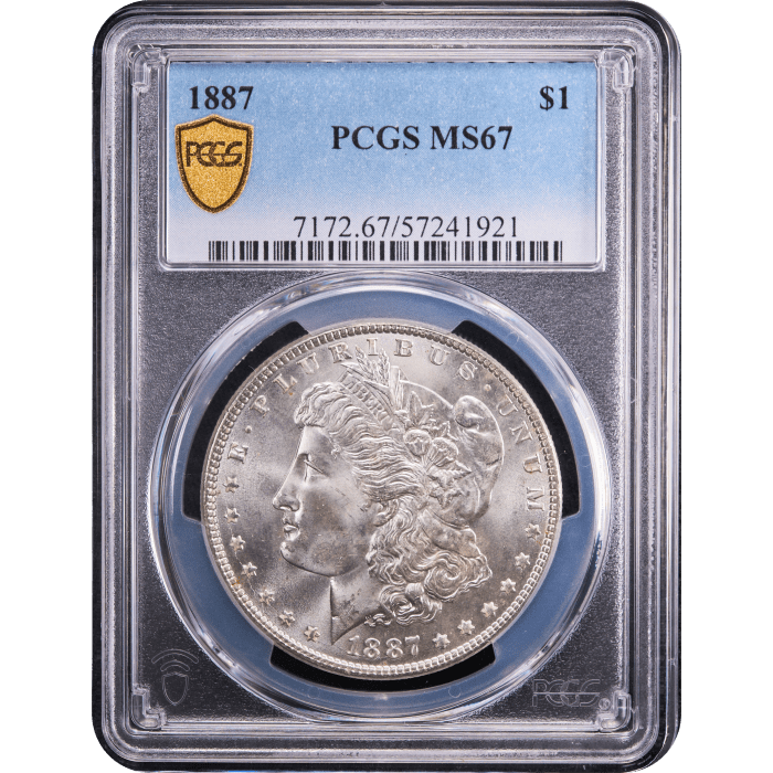 1887 Morgan Dollar ($1) Obverse Slab Image