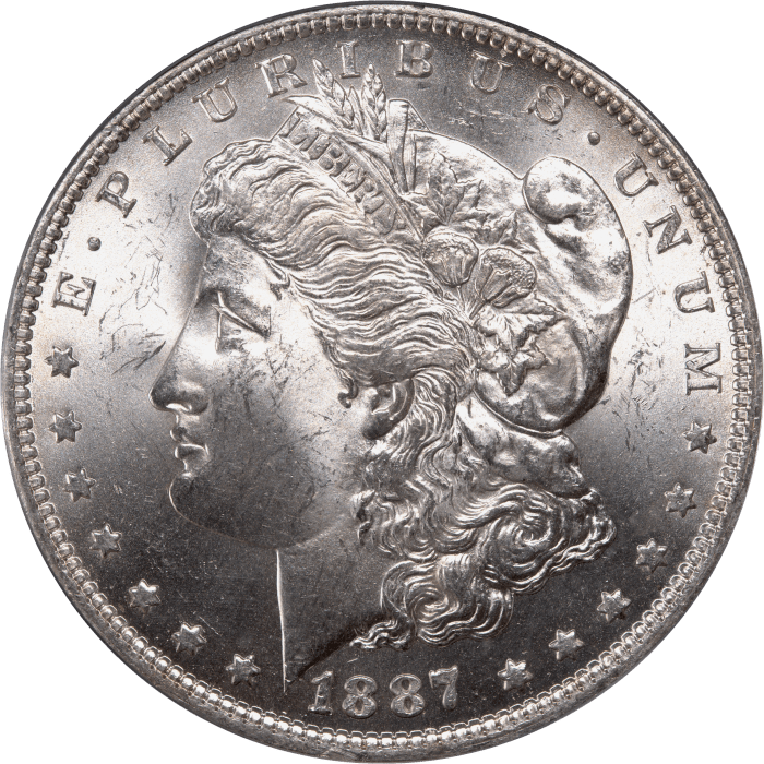 1887-O Morgan Dollar ($1) OBVERSE Image