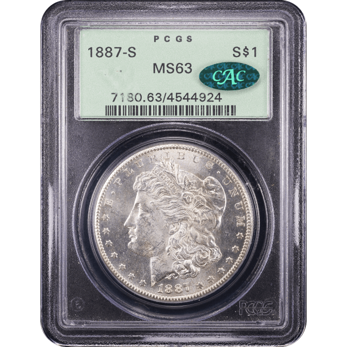 1887-S Morgan Dollar ($1) OGH Obverse Slab Image
