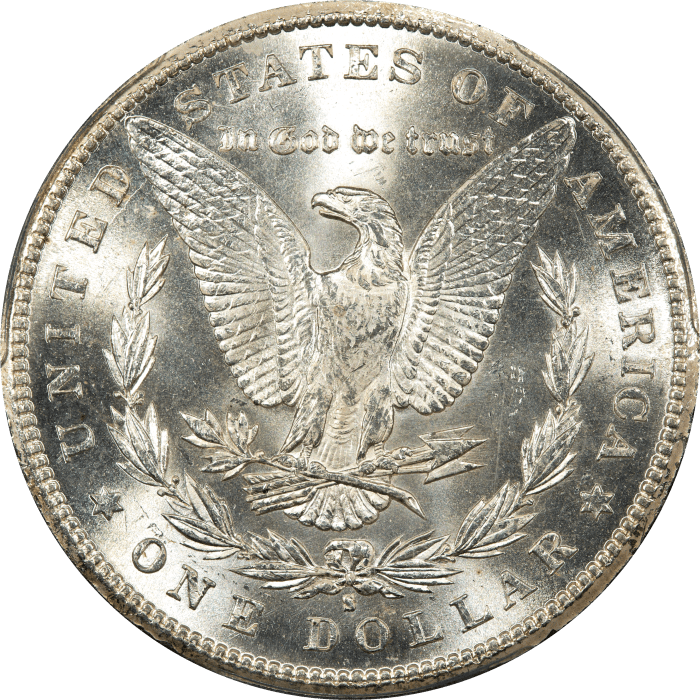 1887-S Morgan Dollar ($1) REVERSE Image