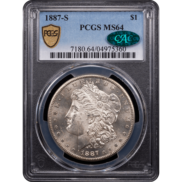 1887-S Morgan Dollar ($1) Obverse Slab Image
