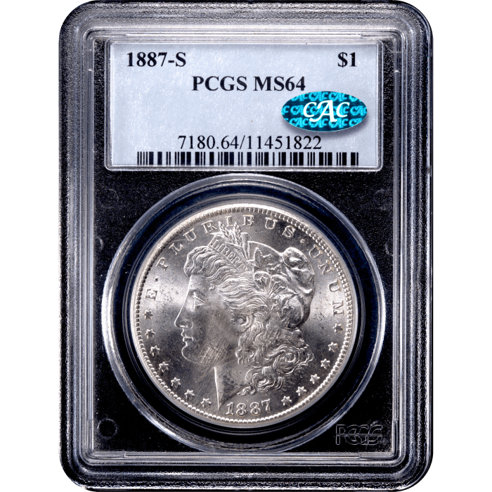 1887-S Morgan Dollar ($1) Obverse Slab Image