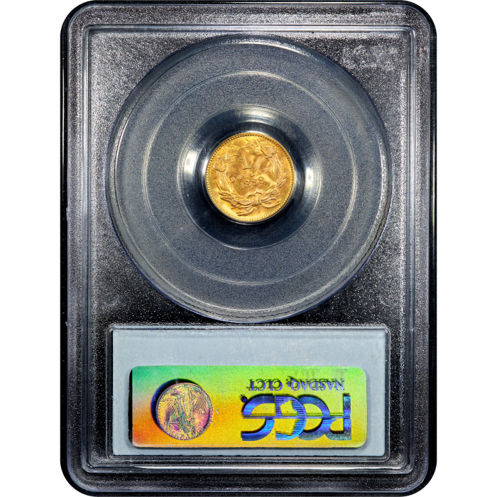 1888 Gold Dollar ($1) Reverse Slab Image