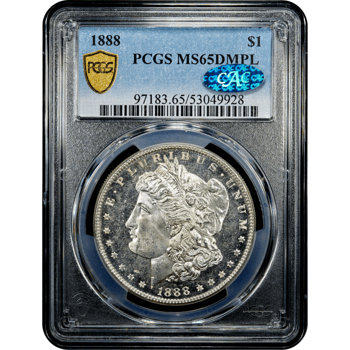 1888 Morgan Dollar ($1) Obverse Slab Image
